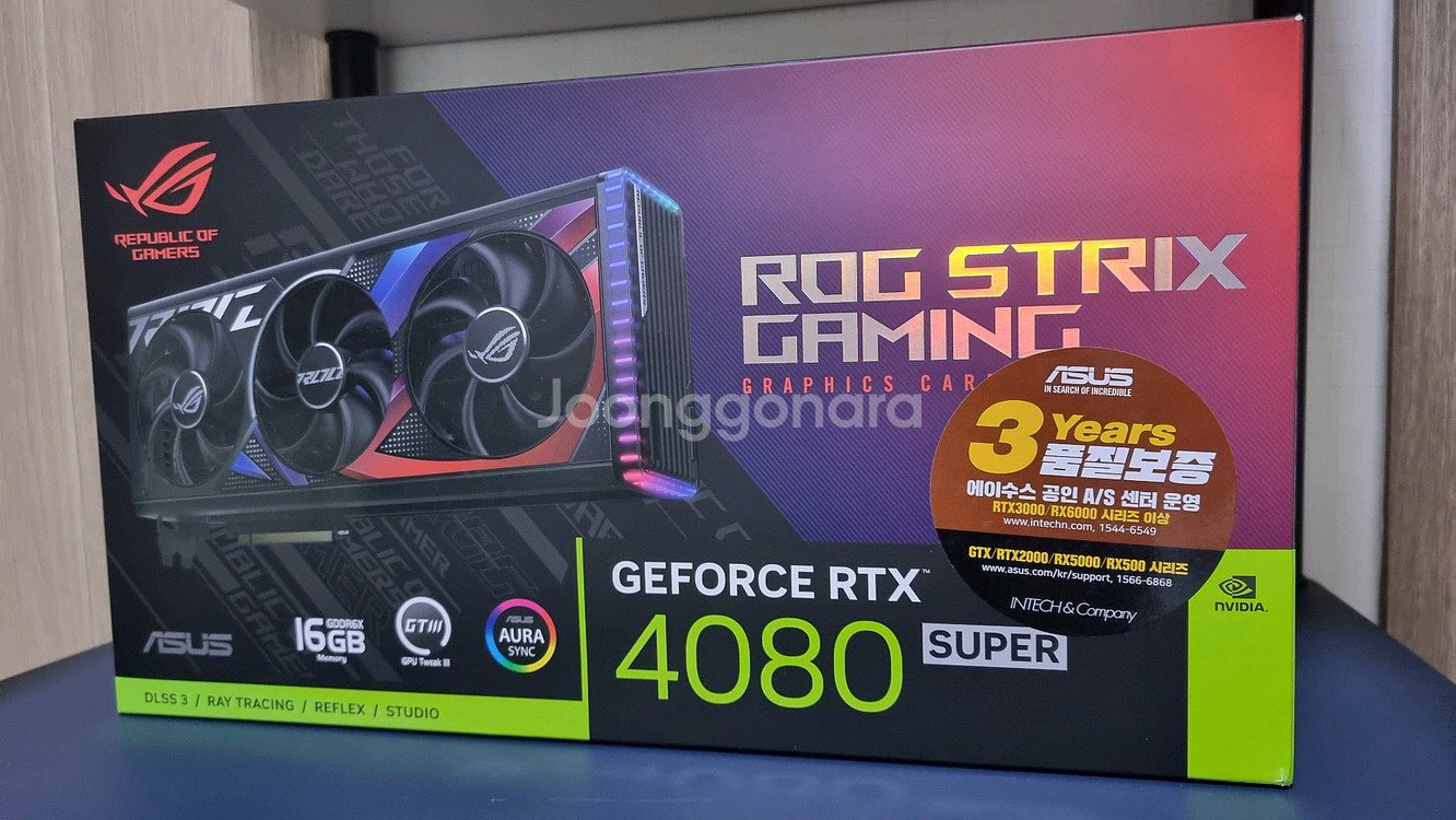 ASUS ROG Strix RTX 4080S 그래픽카드--2