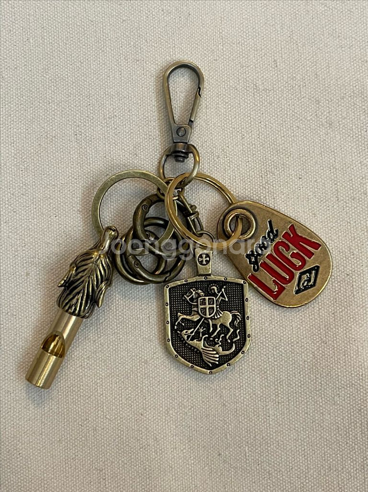 Good Luck Vintage Charm Keyrin--1