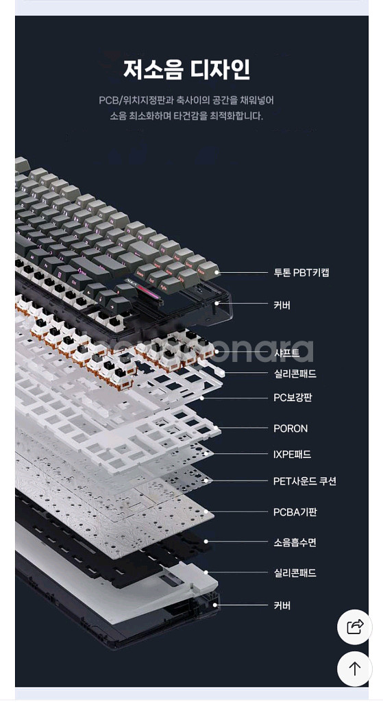 독거미 키보드 F87!!!(게이밍 키보드로도 가능합니다--2