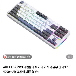 독거미 키보드 F87!!!(게이밍 키보드로도 가능합니다