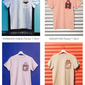 홀로라이브 게이머즈 x 오모캣 콜라보 티셔츠