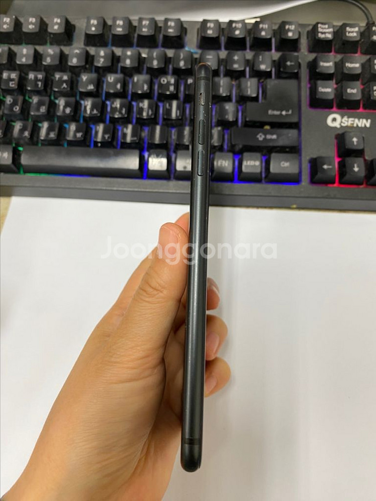 아이폰7플러스 매트블랙 액정SS급 128G 배터리100--3