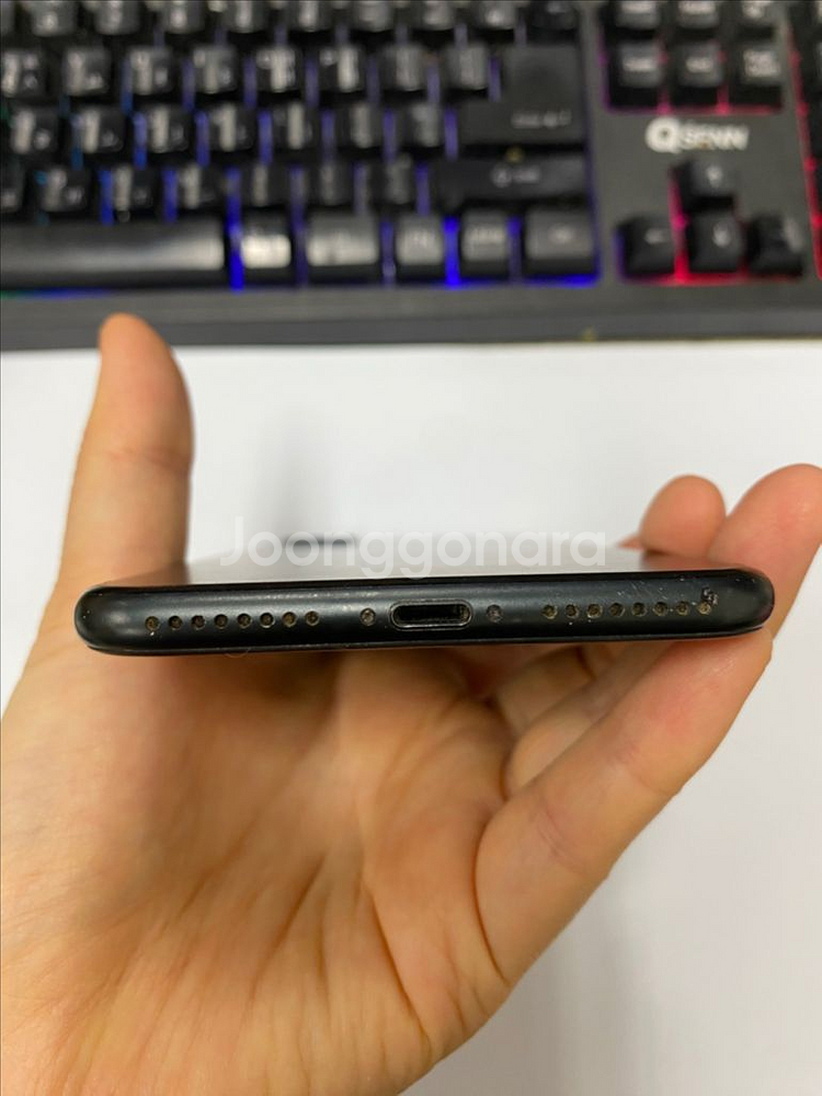 아이폰7플러스 매트블랙 액정SS급 128G 배터리100--6