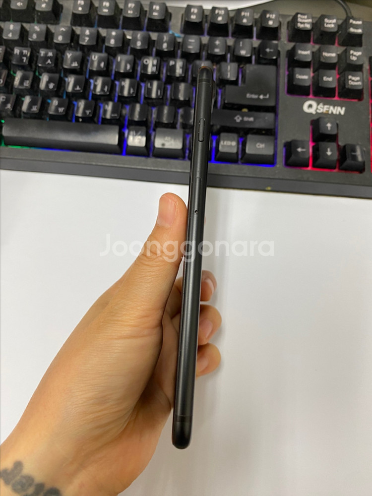 아이폰7플러스 매트블랙 외관A급 128GB 배터리90%--6
