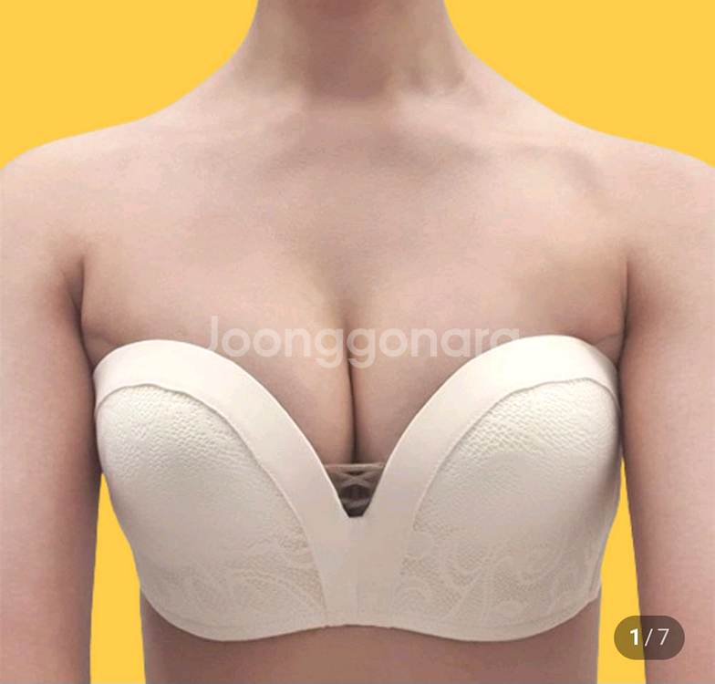 앙블리 웨딩브라 75B 스트랩리스 튜브탑 브라--0