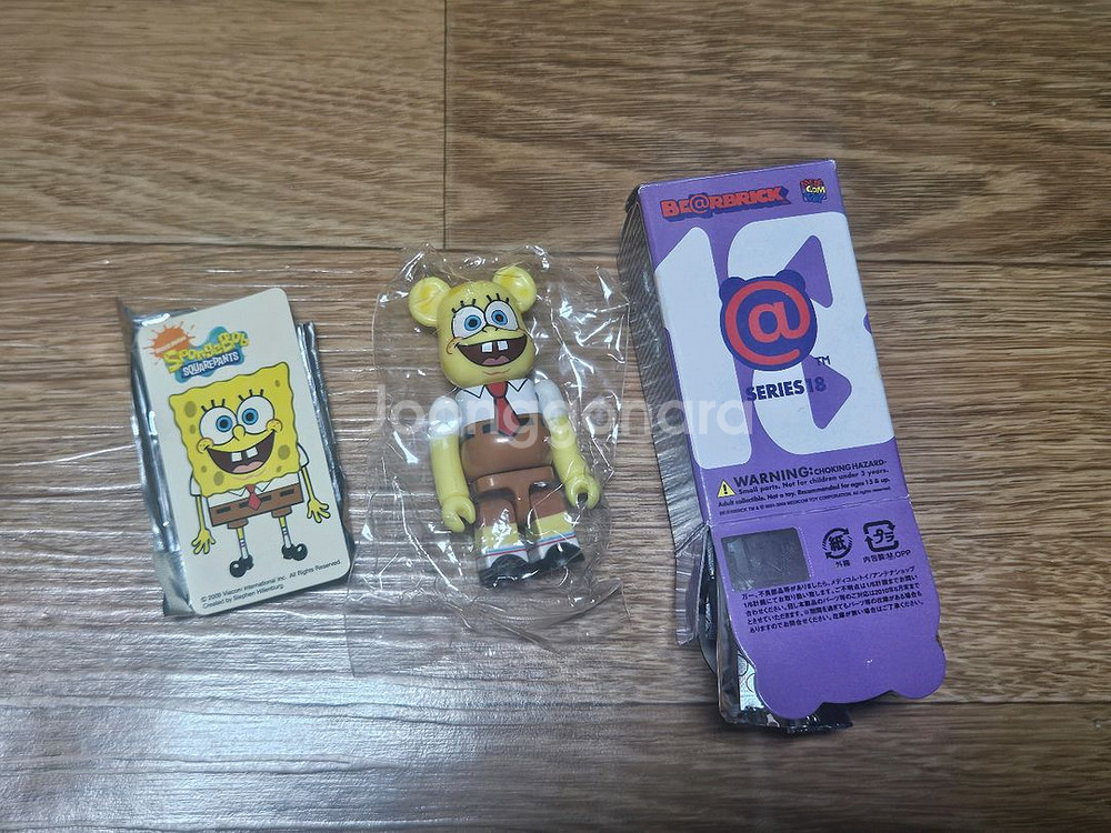 베어브릭 18탄 스폰지밥 피규어--0
