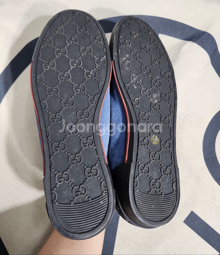 [구찌] 275mm 스웨이드 스니커즈--5