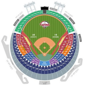 롯데엘지 롯데vs엘지 20일 응원석 오렌지석2/4연석