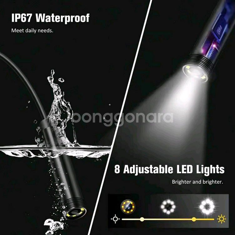 새상품)5M 64G포함사진,녹화내시경카메라FHD4.3인--4