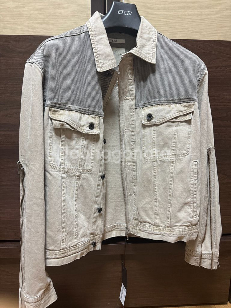 etce DYED ZIPPER TRUCKER JACKE--0