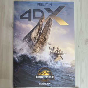 영화 쥬라기월드 4dx 포스터 미개봉 특전 스칼렛요한슨