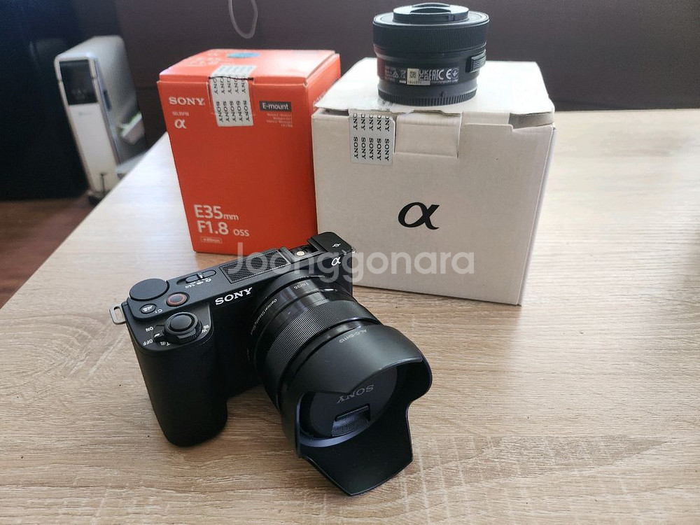 zv-e10m2k + sel35f18oss 박스 있음--3
