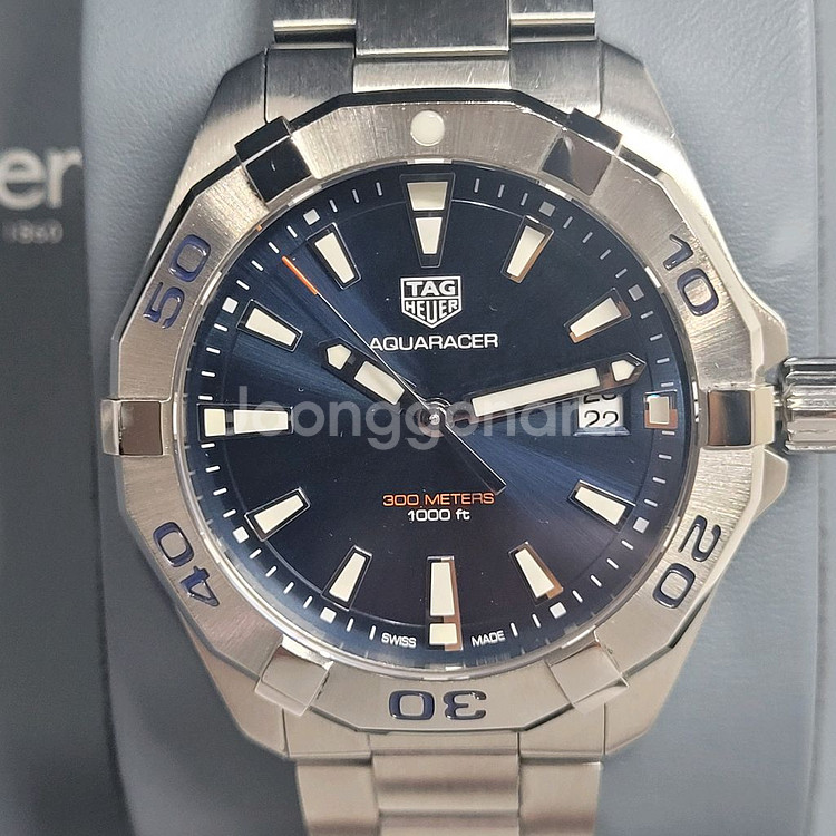태그호이어 아쿠아레이서 데이트 청판 41mm--0