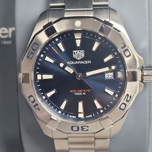 태그호이어 아쿠아레이서 데이트 청판 41mm