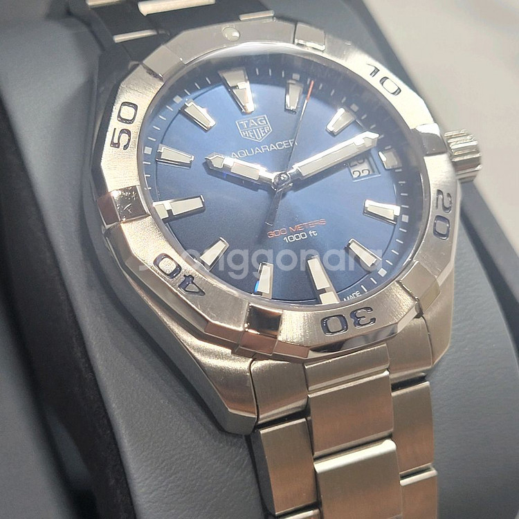 태그호이어 아쿠아레이서 데이트 청판 41mm--2
