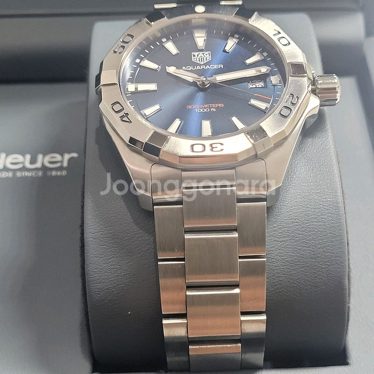 태그호이어 아쿠아레이서 데이트 청판 41mm--3