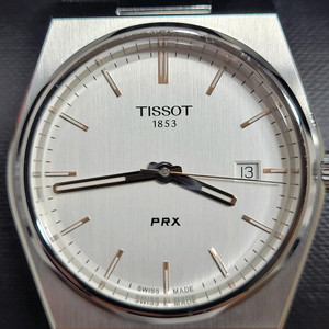 티쏘 PRX 40mm 백화점판 골드핸즈 쿼츠.