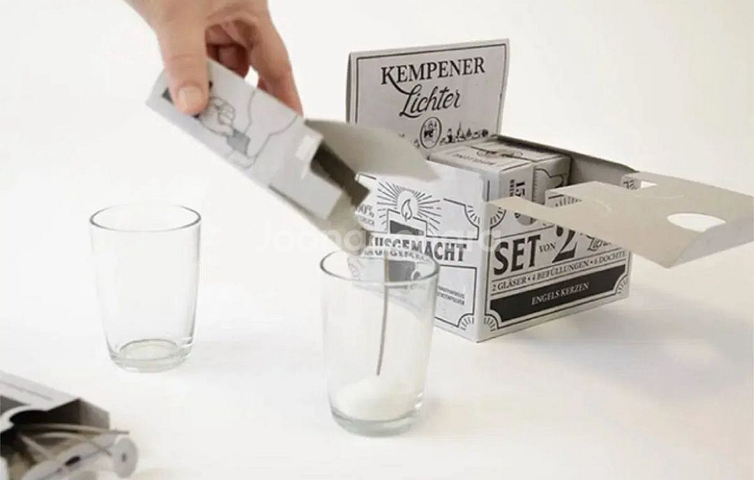 독일 친환경 천연 가루 캔들 4개 세트, 캔들 새상품--2