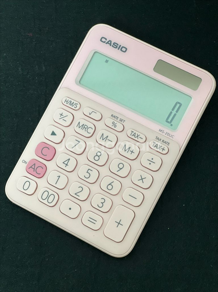 카시오 핑크 계산기 (택포)--0