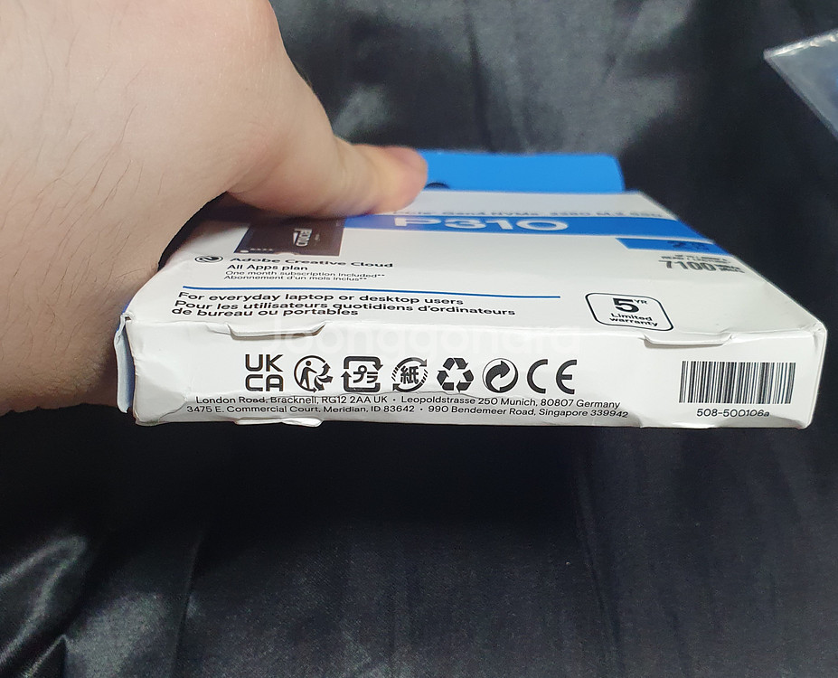 크루셜 P310 2TB NVME SSD--2