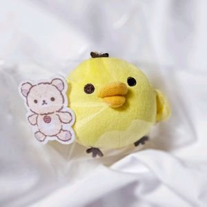 리락쿠마 키이로이토리 키링 인형 마스코트 라운드원 한정