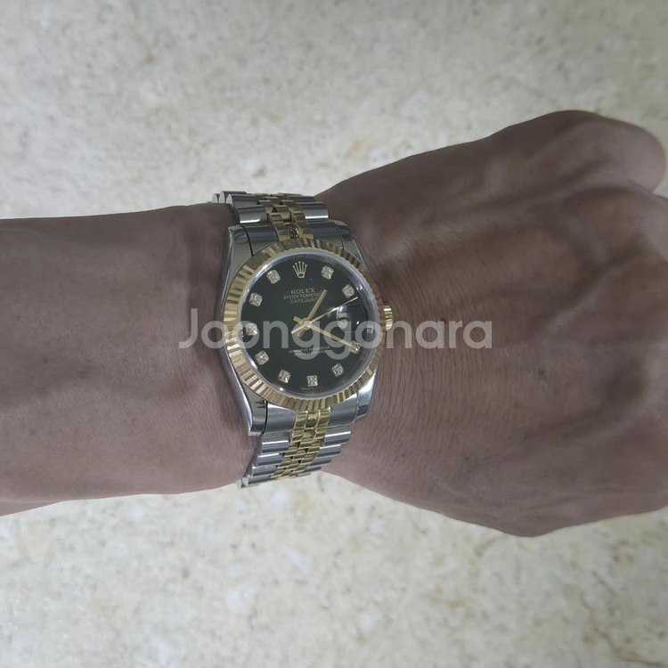 18k 롤렉스 옴브레 36mm 제작입니다--2
