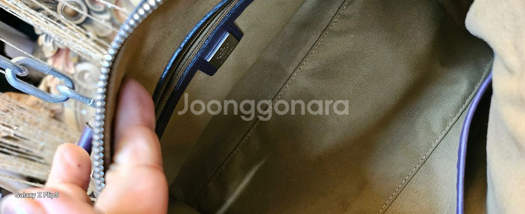 MCM 블랙 보스턴백 사자패치 핸드백--4