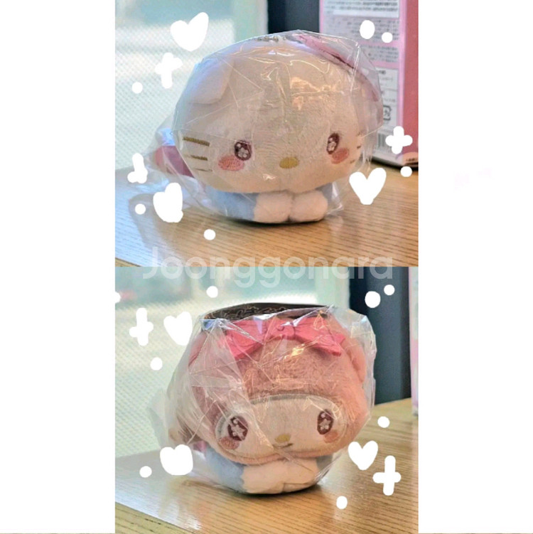 산리오 캐릭터즈 허그캬라 6탄 키링 마이멜로디 키티--0