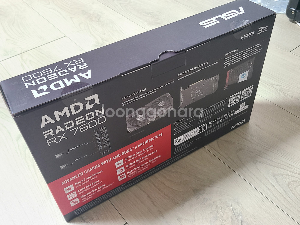 ASUS RX7600 (미개봉새제품)--3