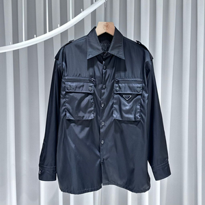 XL / 프라다 나일론 견장 오버셔츠 자켓