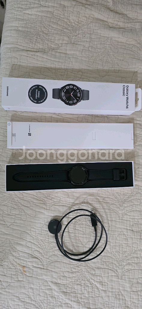 갤럭시 워치6 클래식 43mm 팝니다.--0