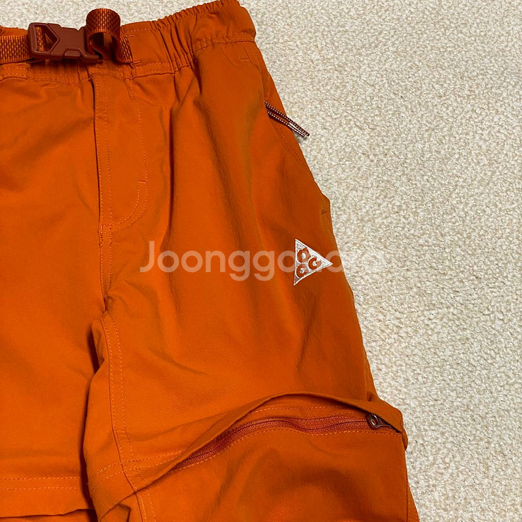 (정품)나이키 키즈 ACG 컨버터블 오렌지 팬츠 145--2