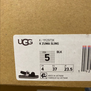 UGG (새상품)K Zuma 슬링 235 블랙 샌달 슬