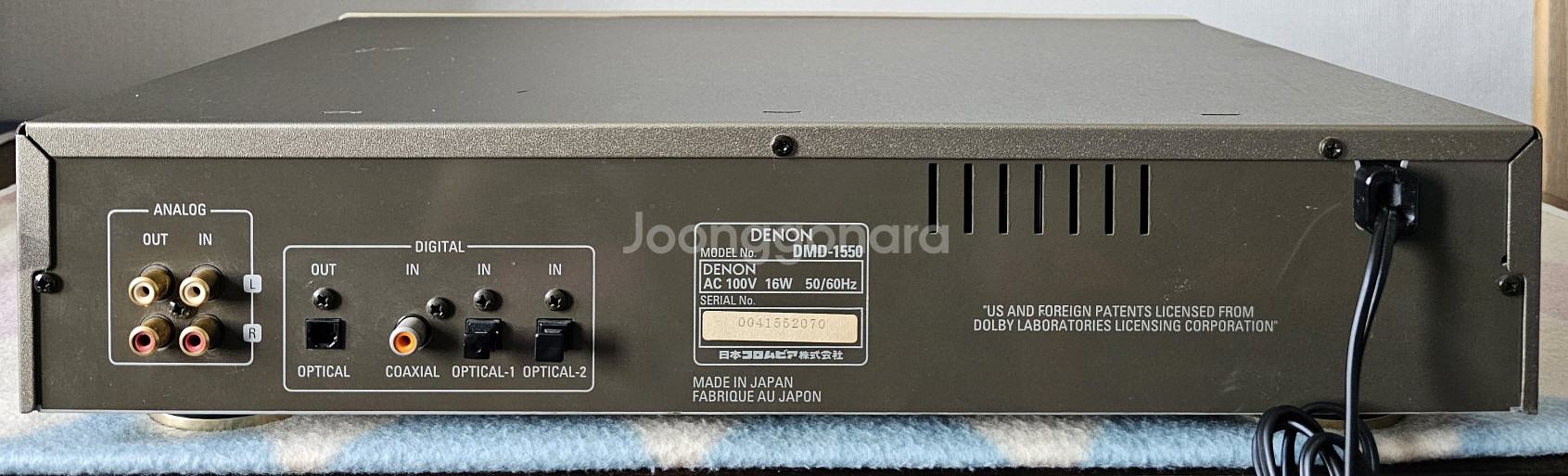 데논 MINIDISC 플래이어 DMD-1550--2