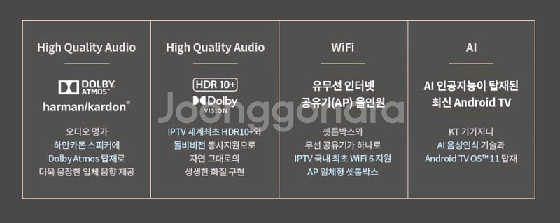 기가지니 하만카돈 사운드바 30W(블루투스 스피커, 와--4