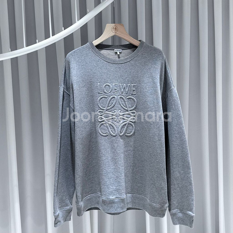 XL / 로에베 LOEWE 아나로그램 맨투맨 그레이--0