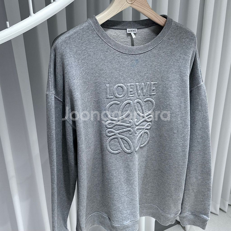 XL / 로에베 LOEWE 아나로그램 맨투맨 그레이--1