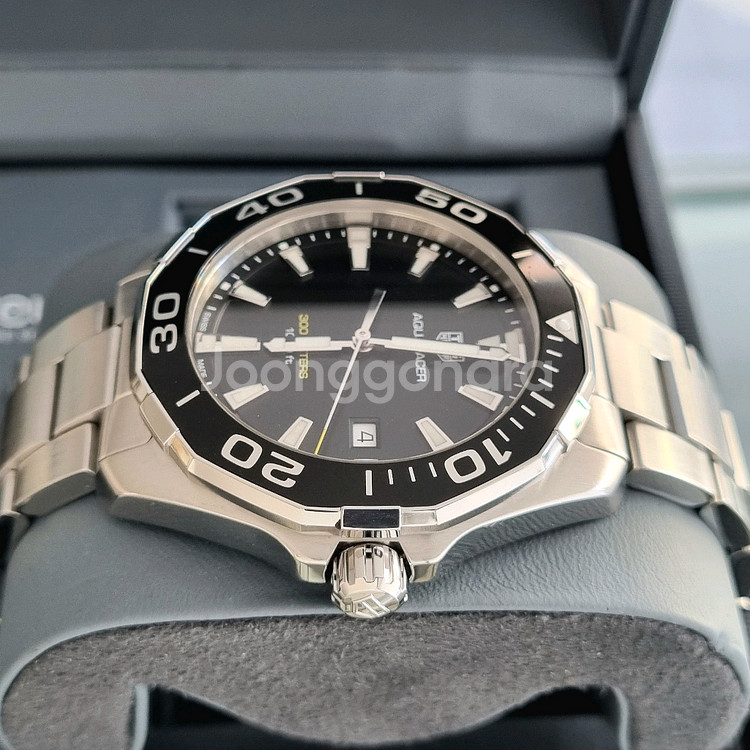 태그호이어 아쿠아레이서 쿼츠 검판 43mm(2021년)--4