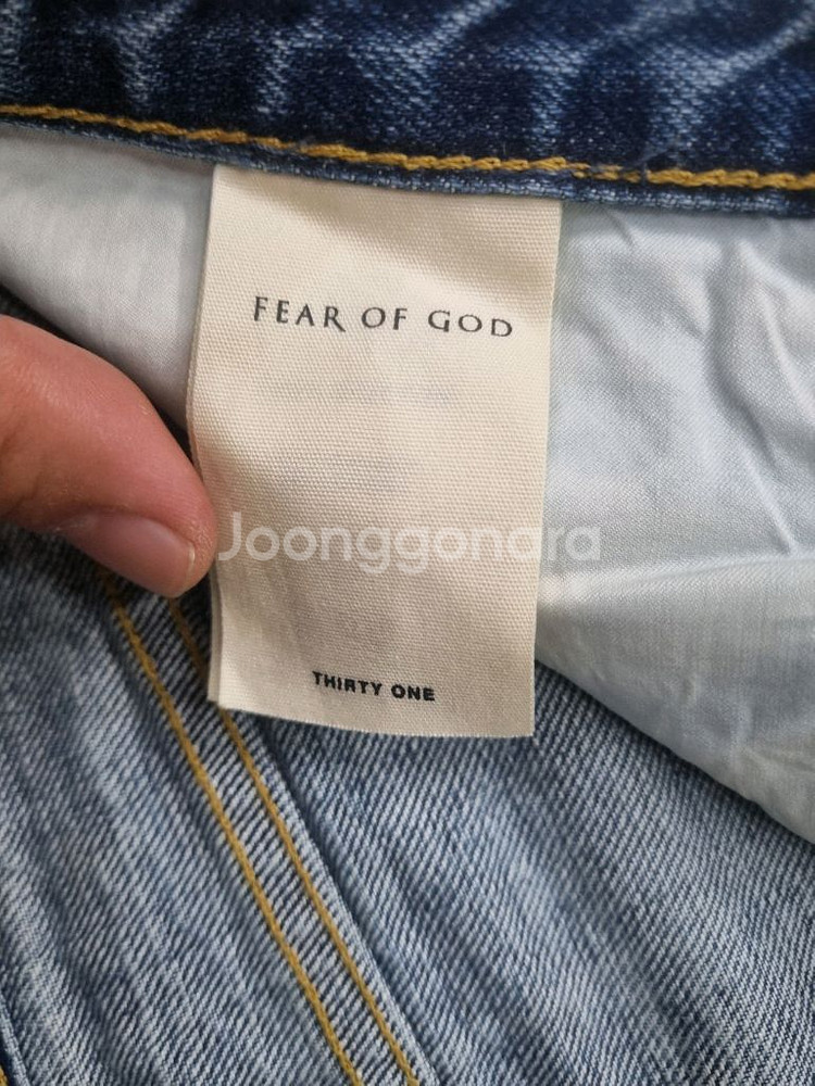 피어오브갓 블루 워시 데님--4