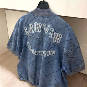 고퀄 반팔 데님 블루종 자켓 랑방스타일 점퍼