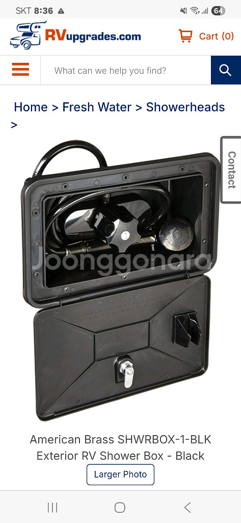 캠핑카 외부샤워박스--5