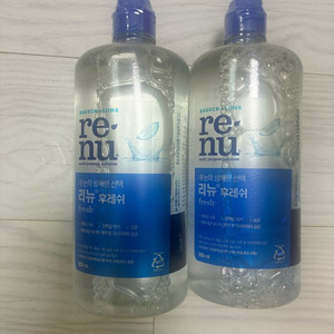 리뉴 후레쉬 렌즈 세정액 500ml 2개 기한임박