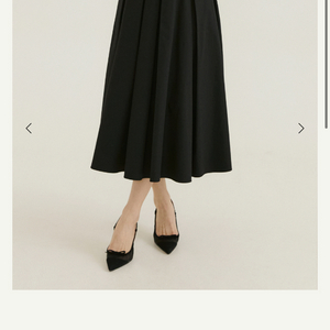 시에 이안 플리츠 스커트 블랙