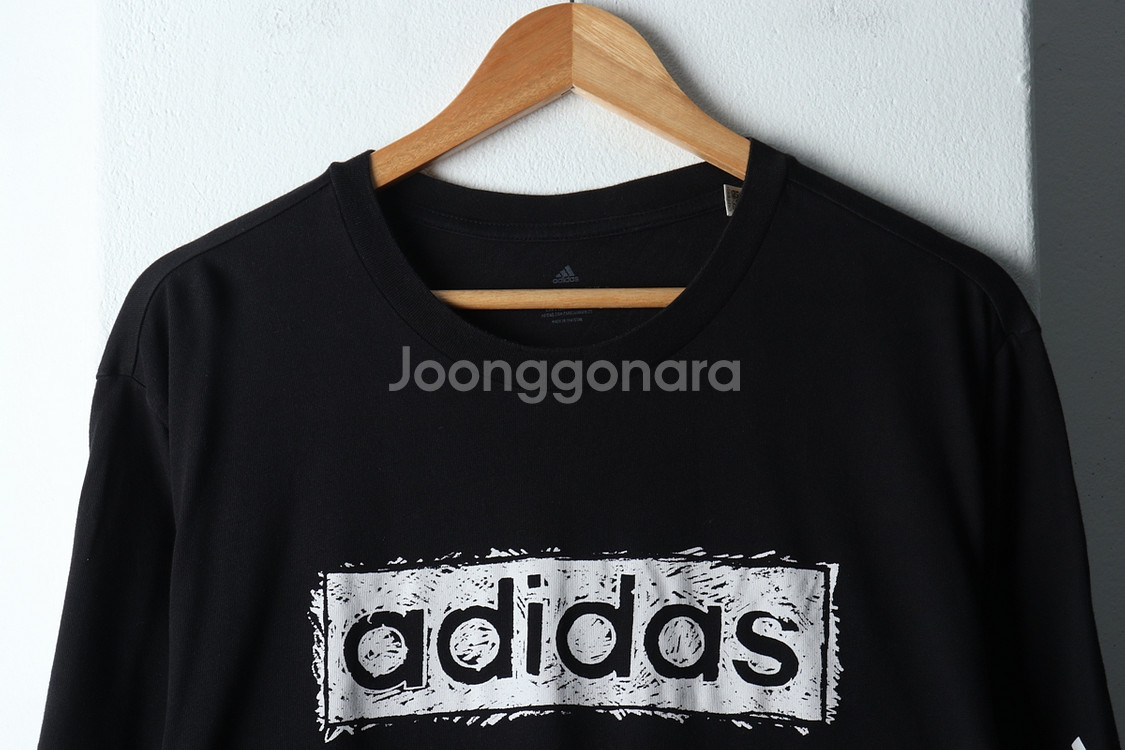 (3XL) 아디다스 반팔 티셔츠 빅사이즈 블랙--2