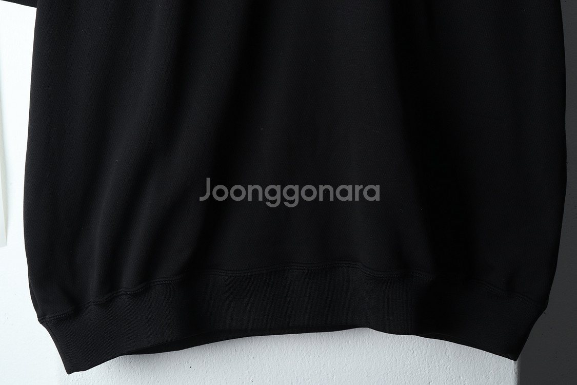 (L-XL) 아디다스 반팔 티셔츠 블랙 스웻 웜업--3