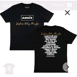 오아시스 30주년 Definitely Maybe 티셔츠