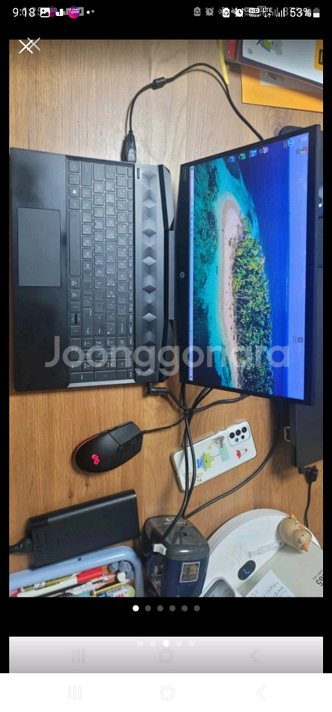 hp 파빌리온 게이밍 노트북 15.6 인치 인텔--2