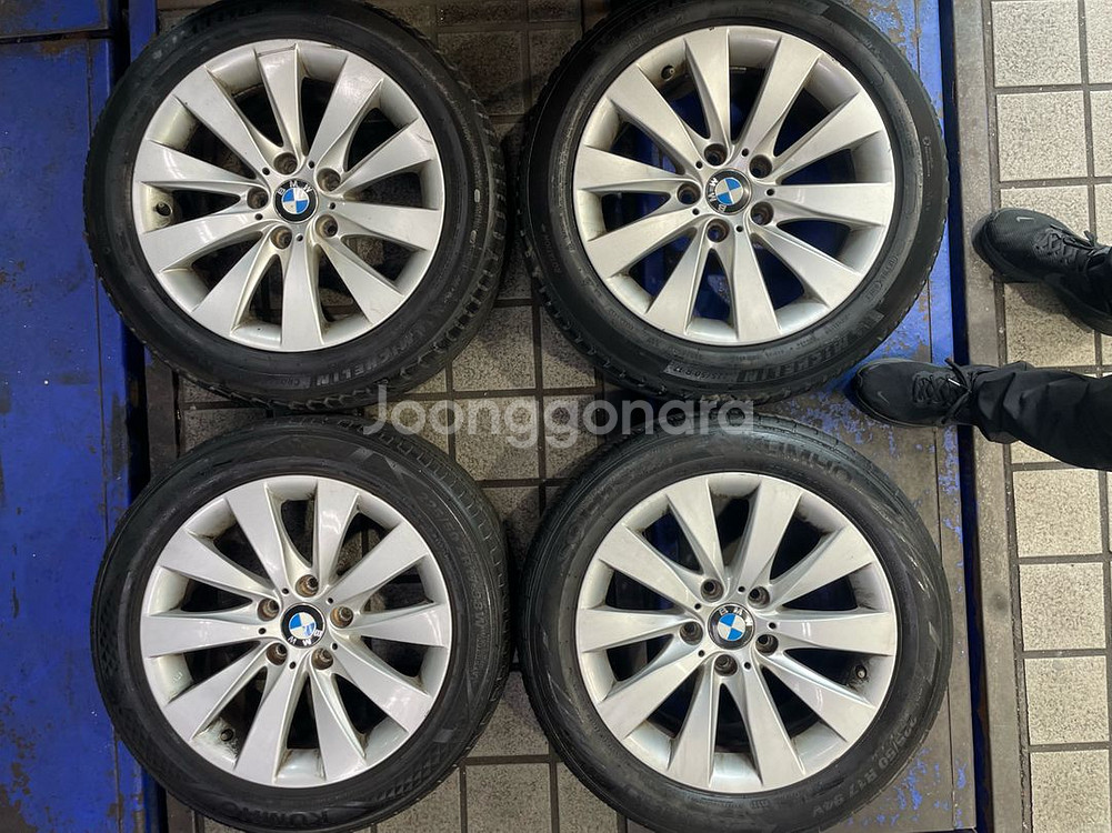 Bmw 17인치 휠,타이어 휠타 한대분 포터호환 저렴하--0