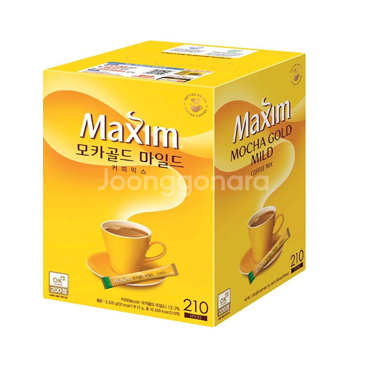 맥심 모카골드마일드커피믹스 12g x 210Tx 2--0