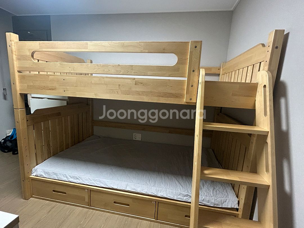 핀란디아 원목 2층 침대--3